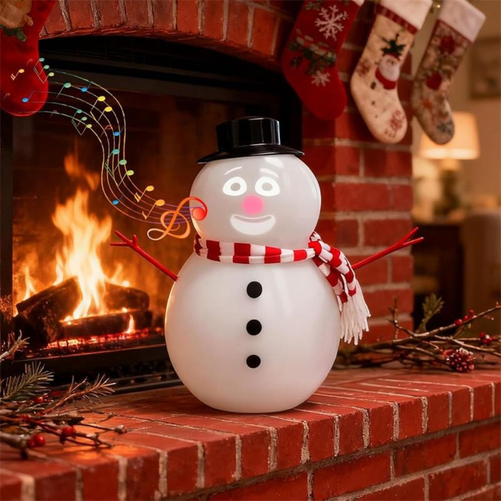 Animated Snowman Gift Decoration Light Projector Display