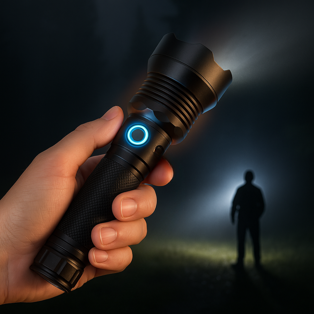 Jagdausrüstung Wiederaufladbare taktische LED-Taschenlampe