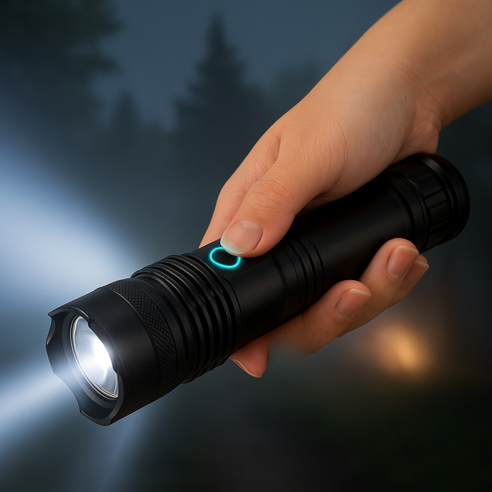 Jagdausrüstung Wiederaufladbare taktische LED-Taschenlampe