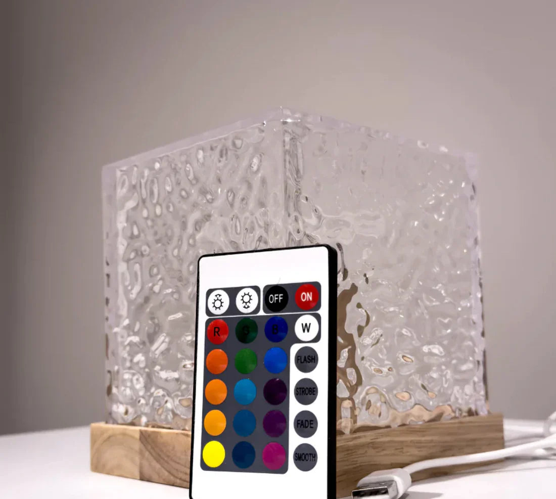 LED Mood Lamp with Colour Changing Glass