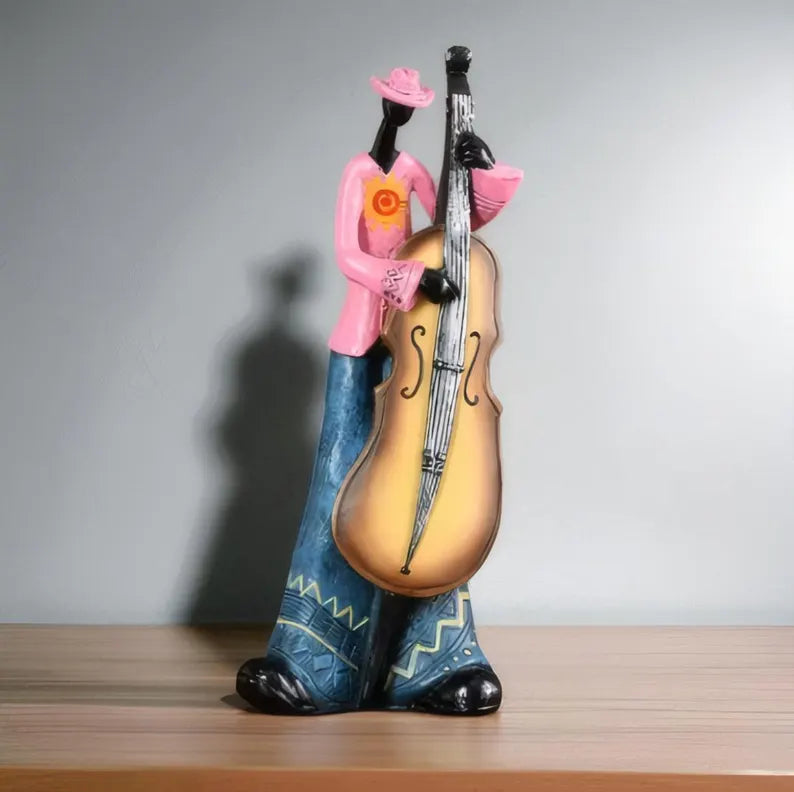 Wall Art Resin Jazz Musician Sculpture