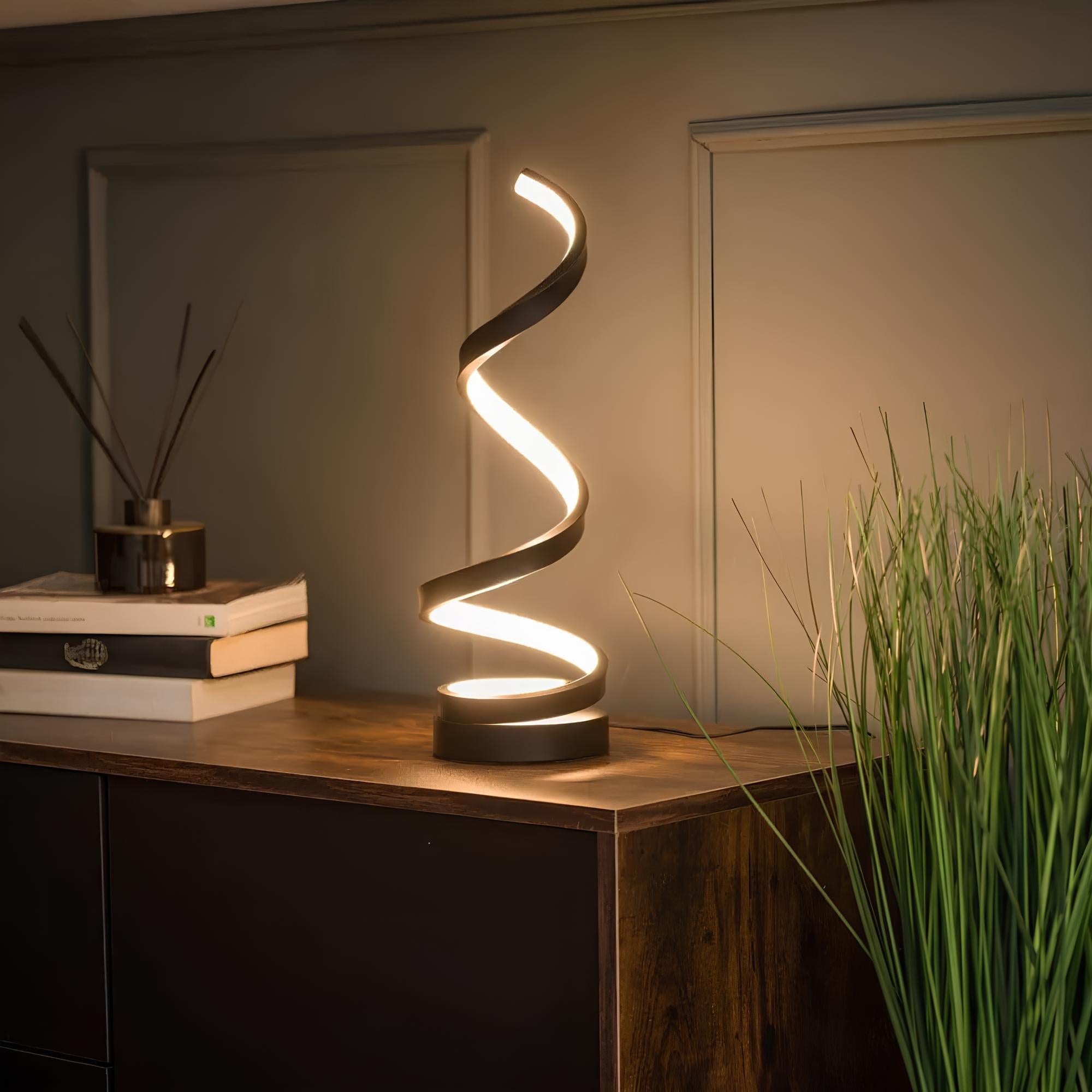 LED-Tischlampe Modernes Spiraldesign