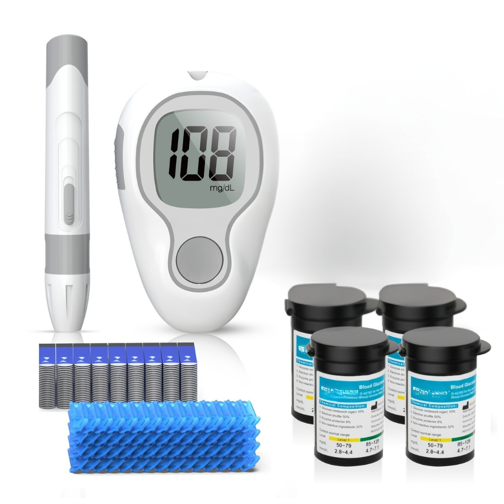 Blood Glucose Monitor Kit Digital Diabetes Testing Accurate Reading