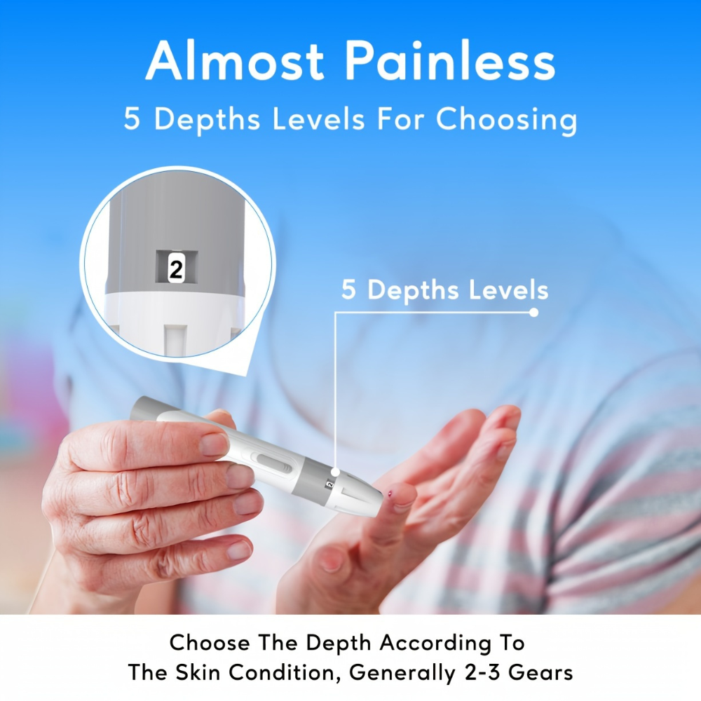 Blood Glucose Monitor Kit Digital Diabetes Testing Accurate Reading