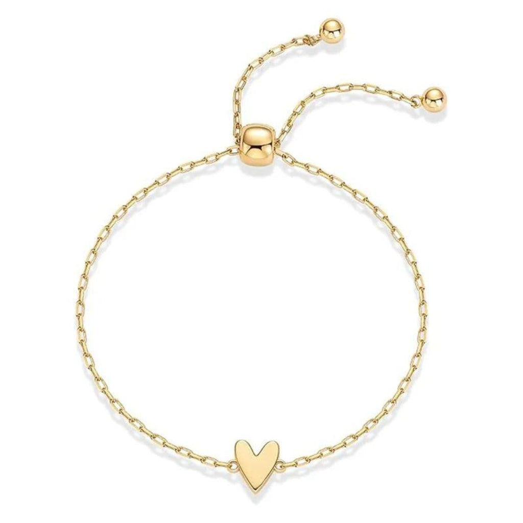 Bracelet avec breloque cœur réglable bijou d'amour