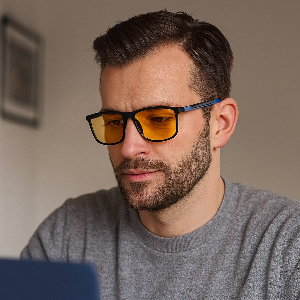 Gafas de sol polarizadas para hombre con bloqueo de luz azul | Gafas de diseñador