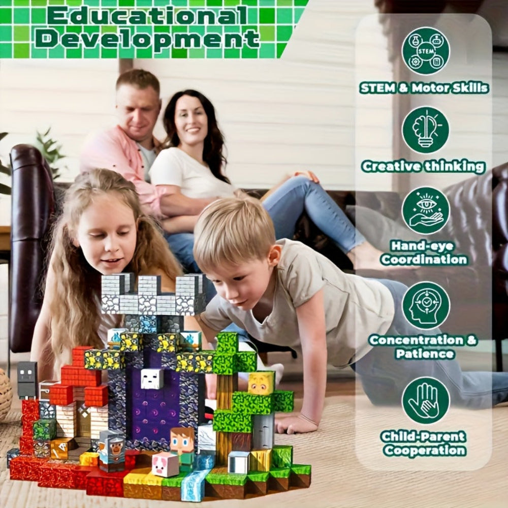 Building Blocks Toy Kids Magnetic Creative Construction Set