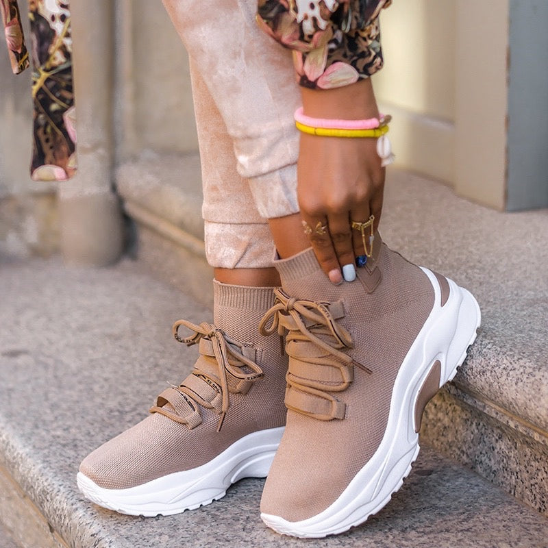 Trainers Women Lightweight Knitted Walking Shoes