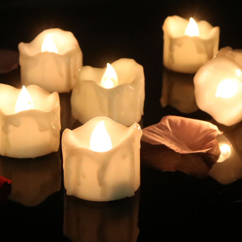 Candle Holders Flameless LED Lights Set Home Decor Ambience