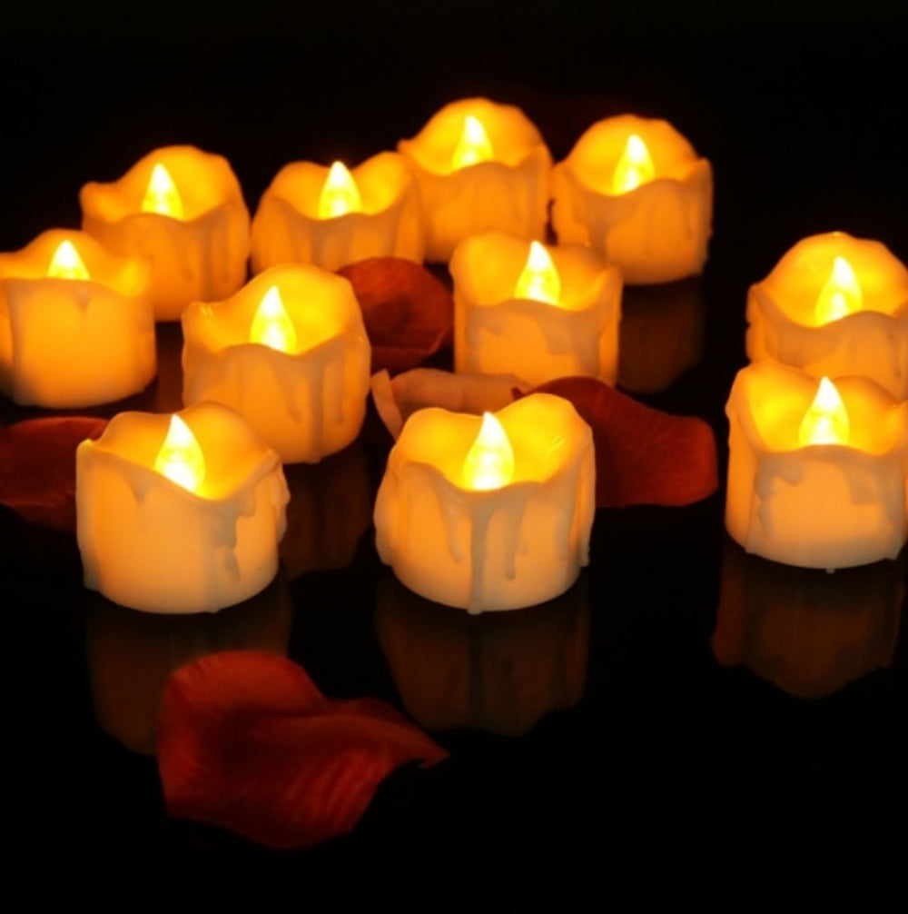 Candle Holders Flameless LED Lights Set Home Decor Ambience