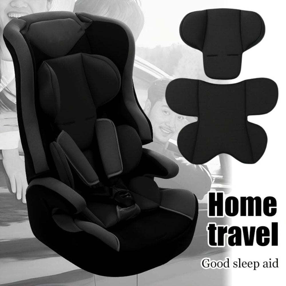 Car Seat Cushion Set Kids Support Pad Breathable Travel Comfort