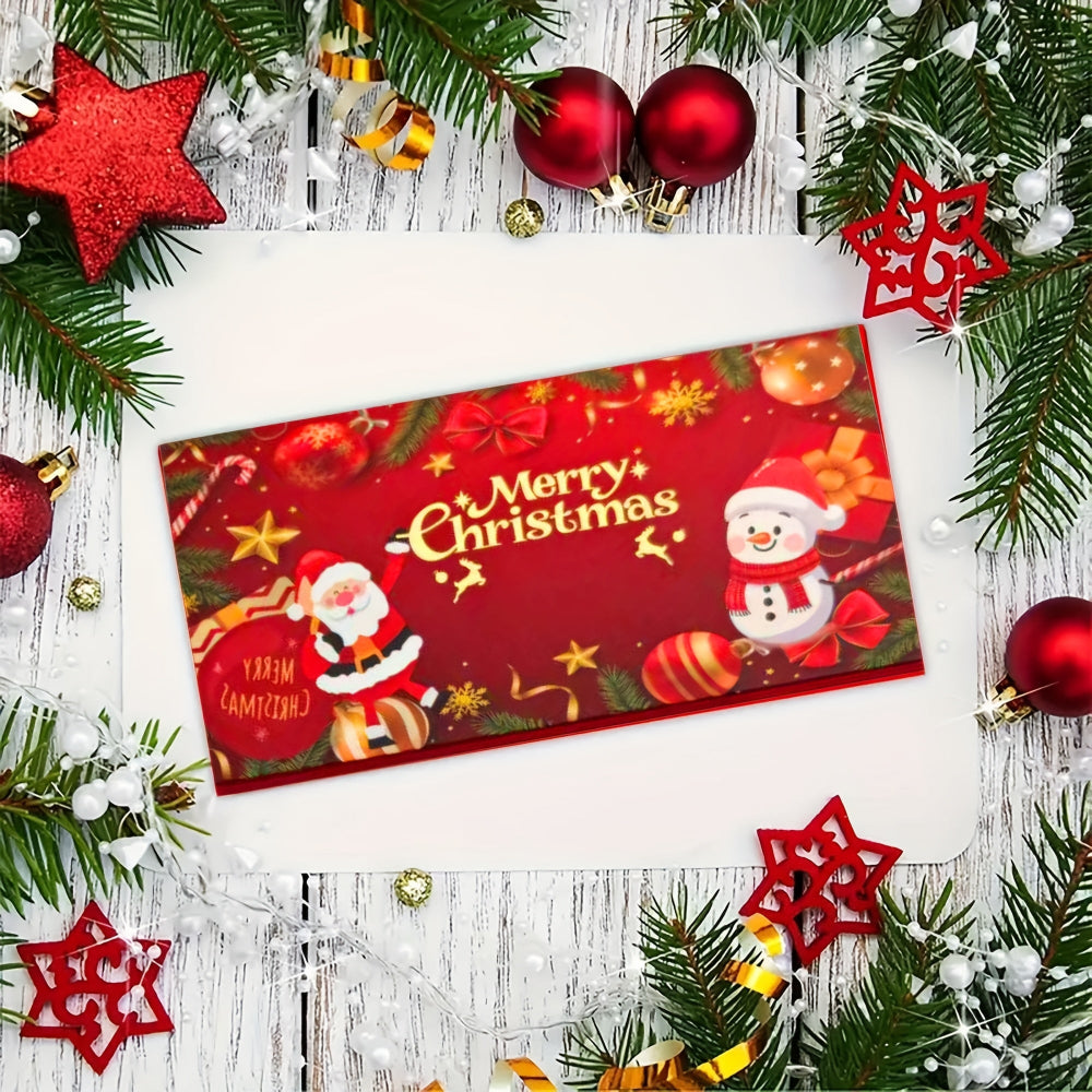 Cash Envelope Christmas Red Gift Pack Set Money Card Holder