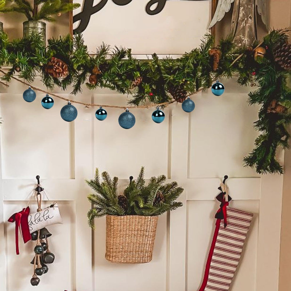 Christmas Baubles Ornaments Set Classic Hanging Holiday Tree Decor