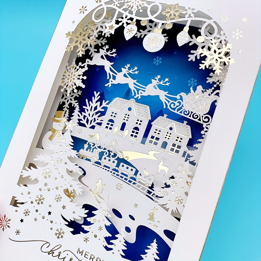 Christmas Cards 3D Pop Up Laser Cut Holiday Greeting