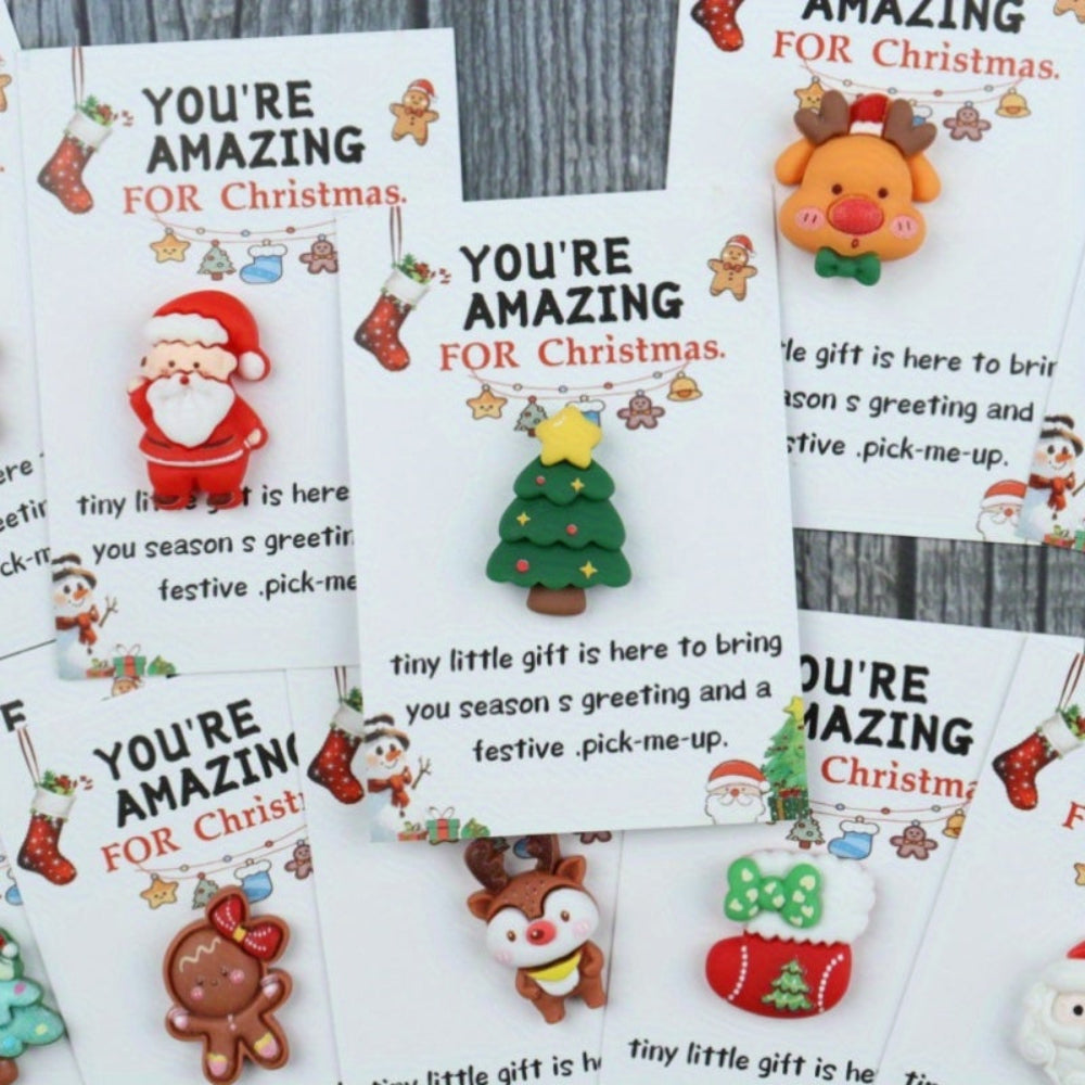 Christmas Cards Mini Gift Set Festive Holiday Charm Pack