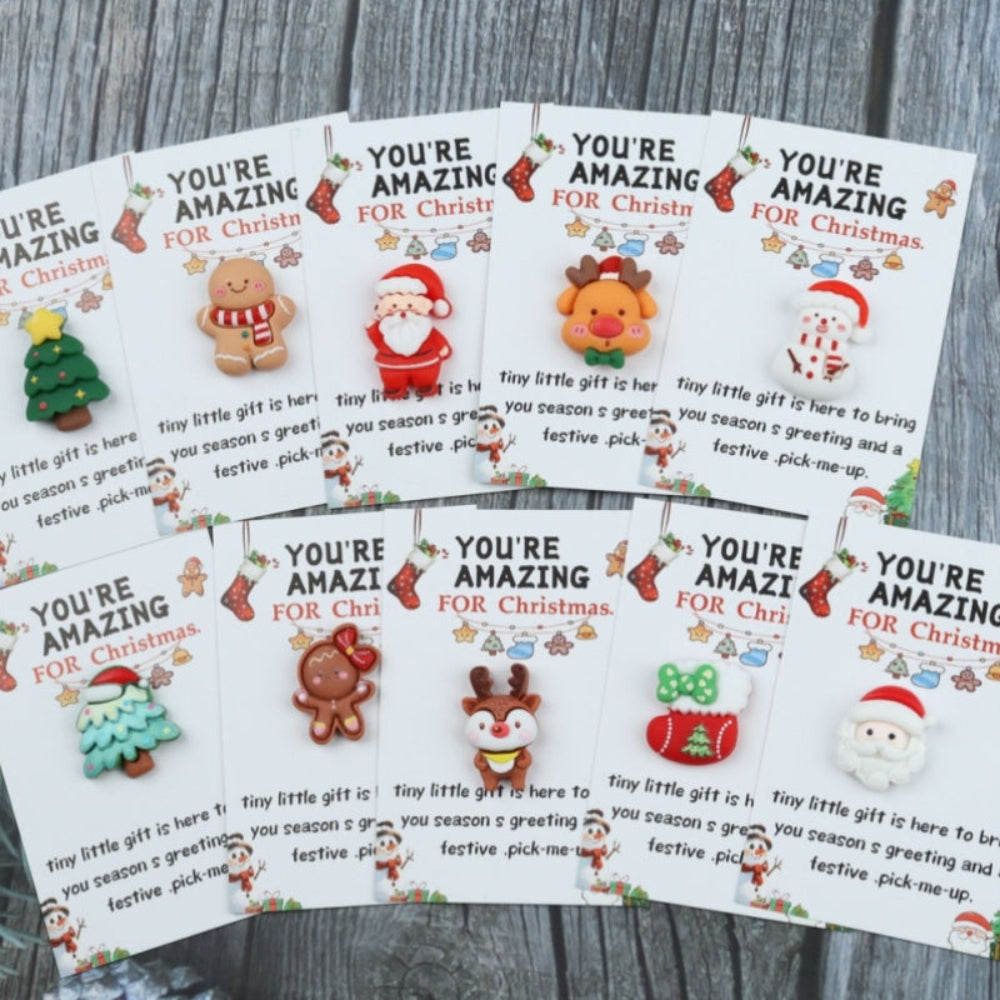 Christmas Cards Mini Gift Set Festive Holiday Charm Pack