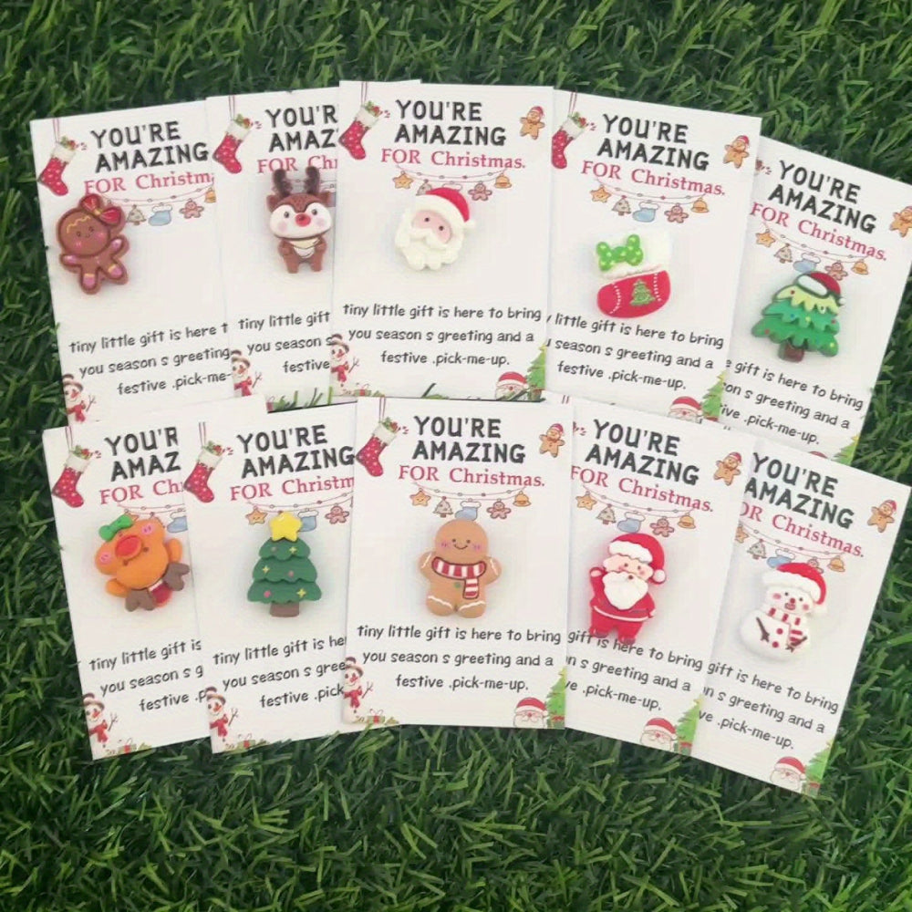 Christmas Cards Mini Gift Set Festive Holiday Charm Pack