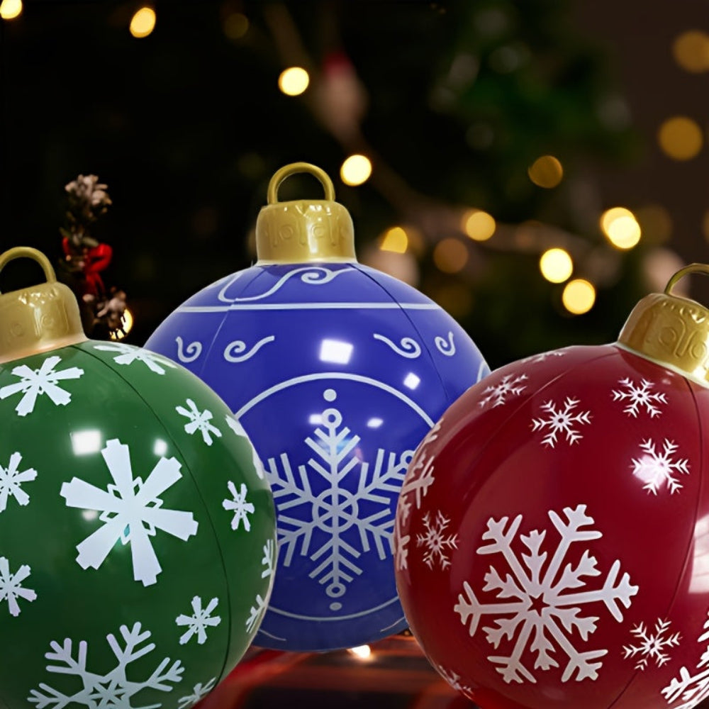 Weihnachtsdekorationen Riesige Aufblasbare Feiertags-Dekorationen Für Den Außenbereich Gartenball