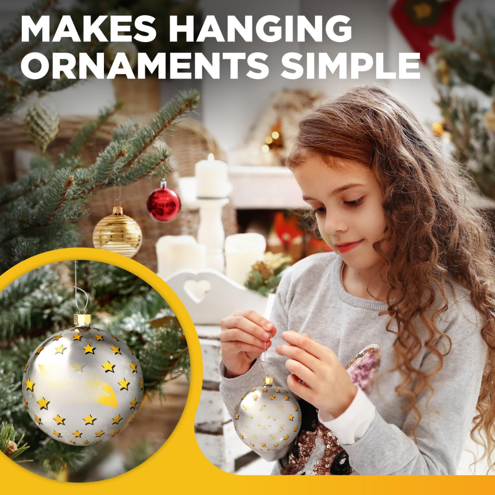 Ganchos para adornos navideños de metal fuerte para colgar juego de decoración festiva