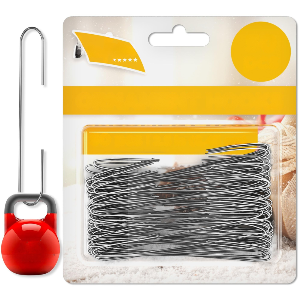 Ganchos para adornos navideños de metal fuerte para colgar juego de decoración festiva