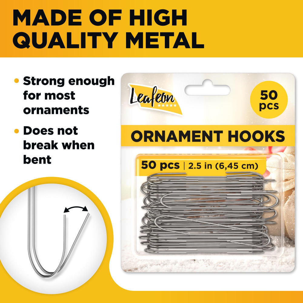Ganchos para adornos navideños de metal fuerte para colgar juego de decoración festiva