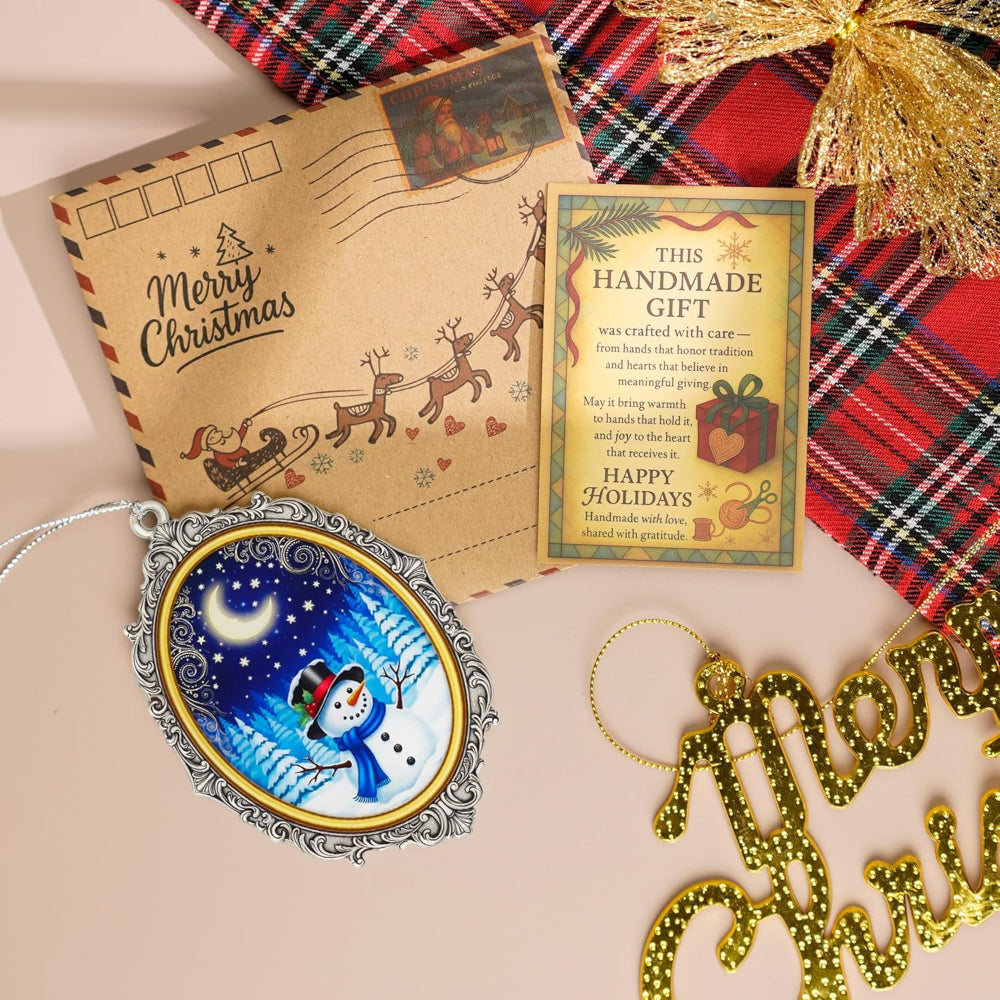 Adornos de Navidad Muñeco de Nieve Arte Acrílico Colgante Decoración de Árbol Festiva