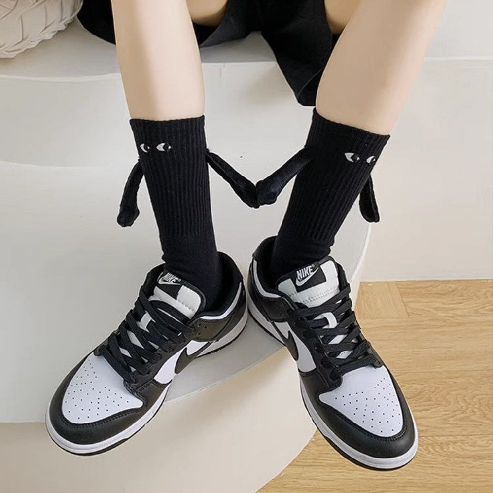 Christmas Stockings Funny Socks Couple Hand-Holding Cozy Gift