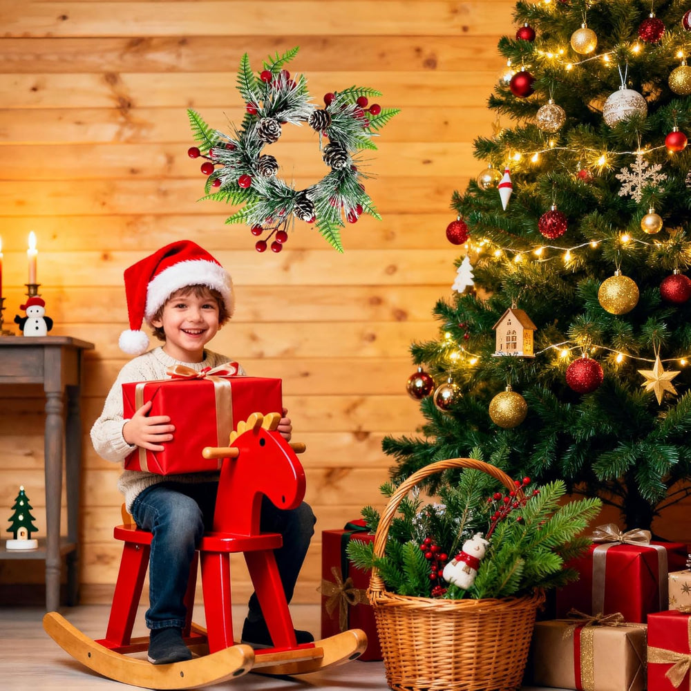 Christmas Table Decorations Centerpiece Candle Ring Set