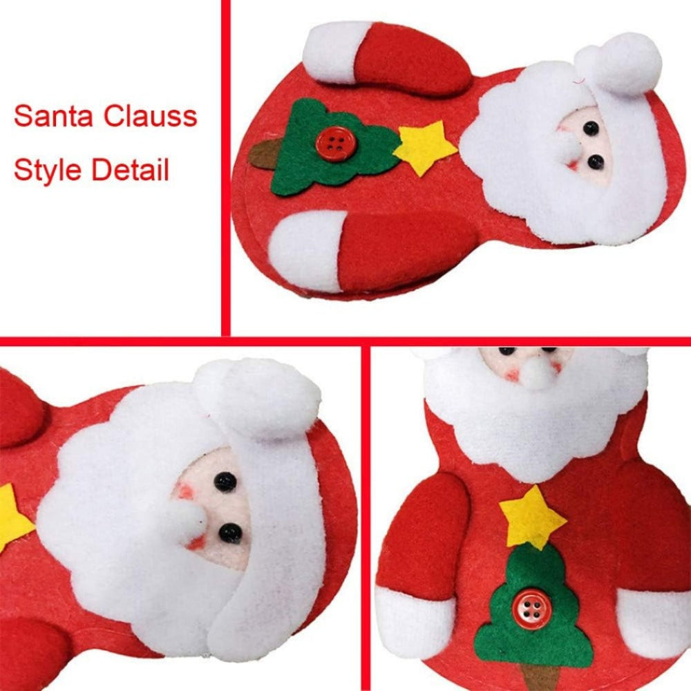 Christmas Table Decorations Festive Cutlery Holders Set