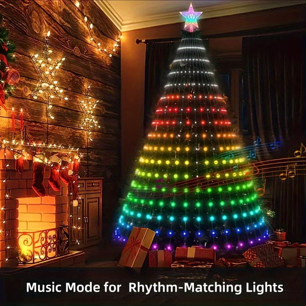 Christmas Tree Lights Smart RGB App Remote Control Decoration