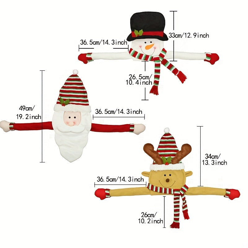 クリスマスツリートッパー ぬいぐるみ サンタ スノーマン トナカイ デコレーション