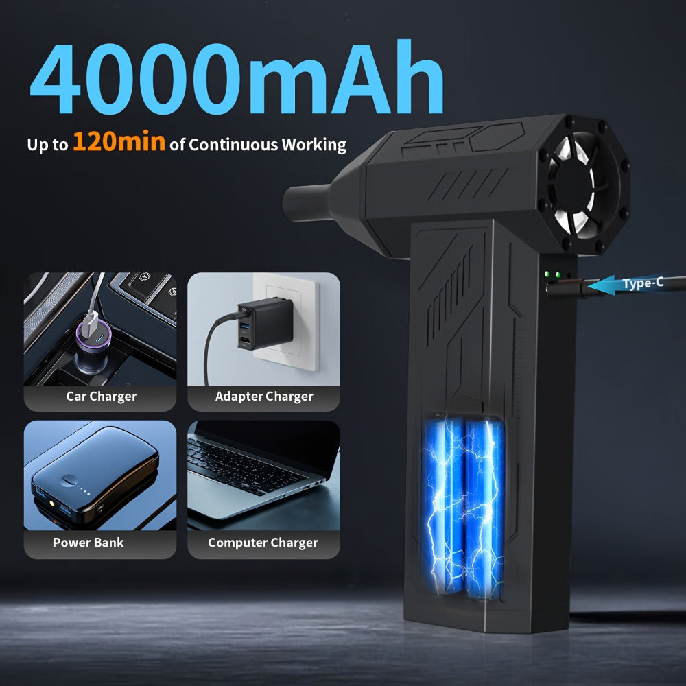 Stlačený vzduchový čistič Výkonný elektrický čisticí dmychadlo na dárky