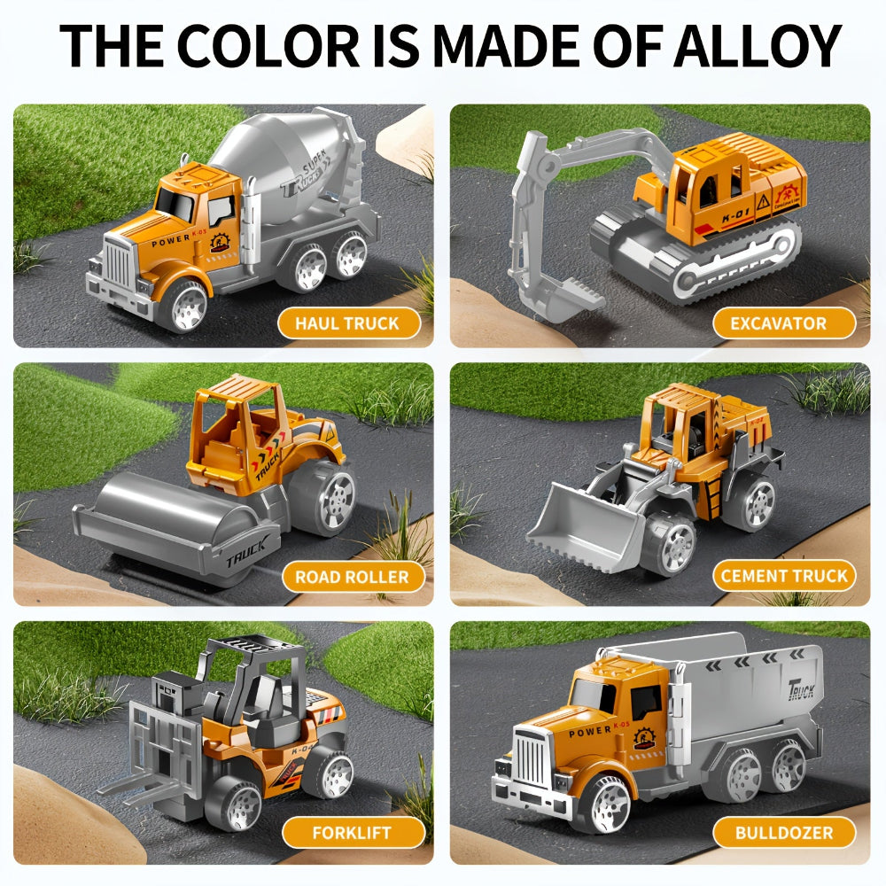 Construction Toy Set Kids Vehicle Playset Trucks Cranes Equipment