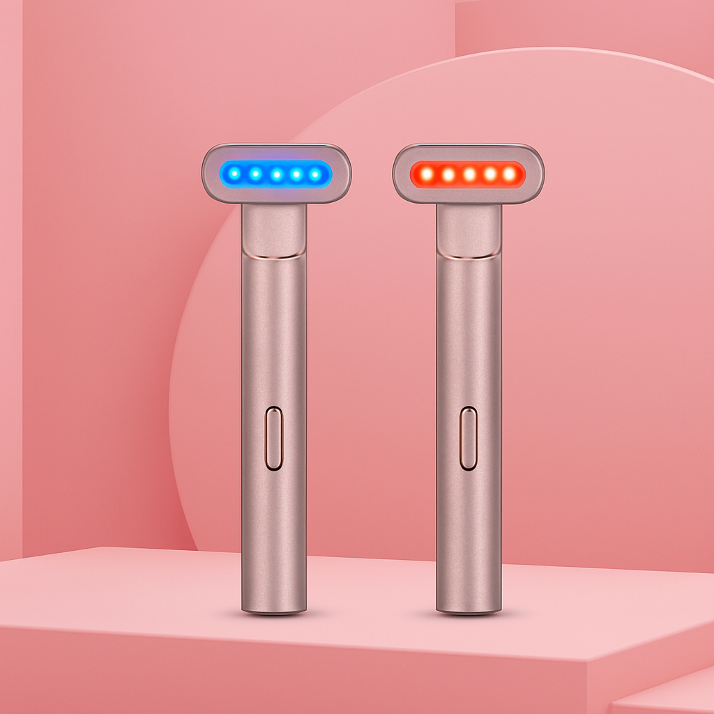 LED Facial Massager Red Light Therapy Device