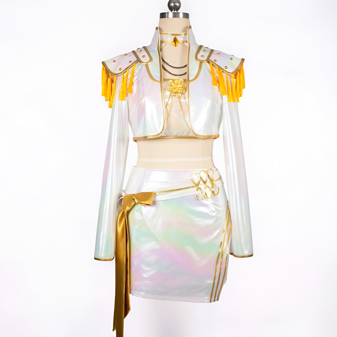 Costume Idol Outfit Holographic Stage Performance Set