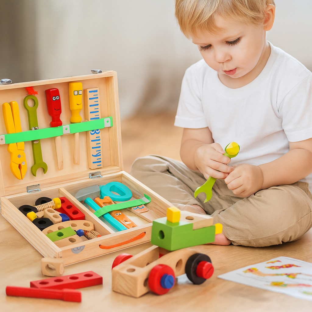 Wooden Tool Set Montessori Construction Toy