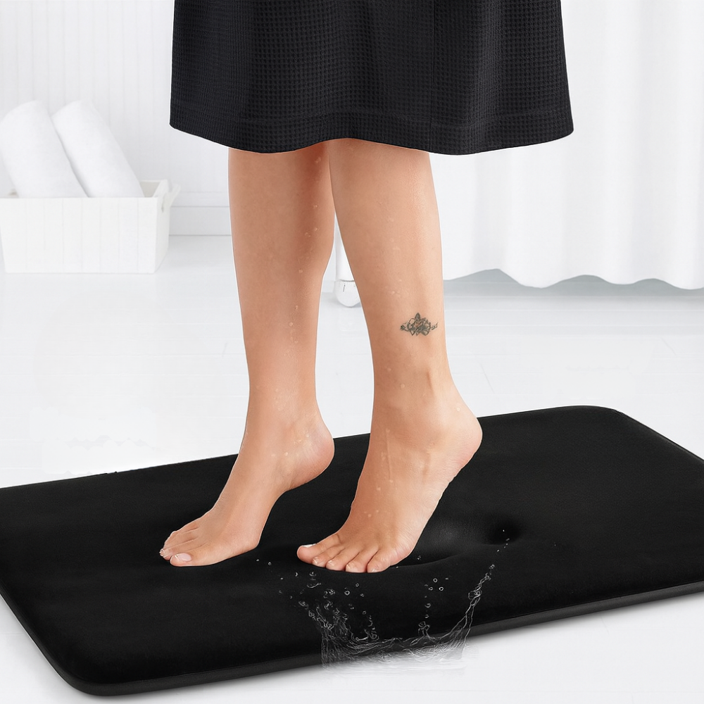Alfombrilla de baño de espuma viscoelástica antideslizante