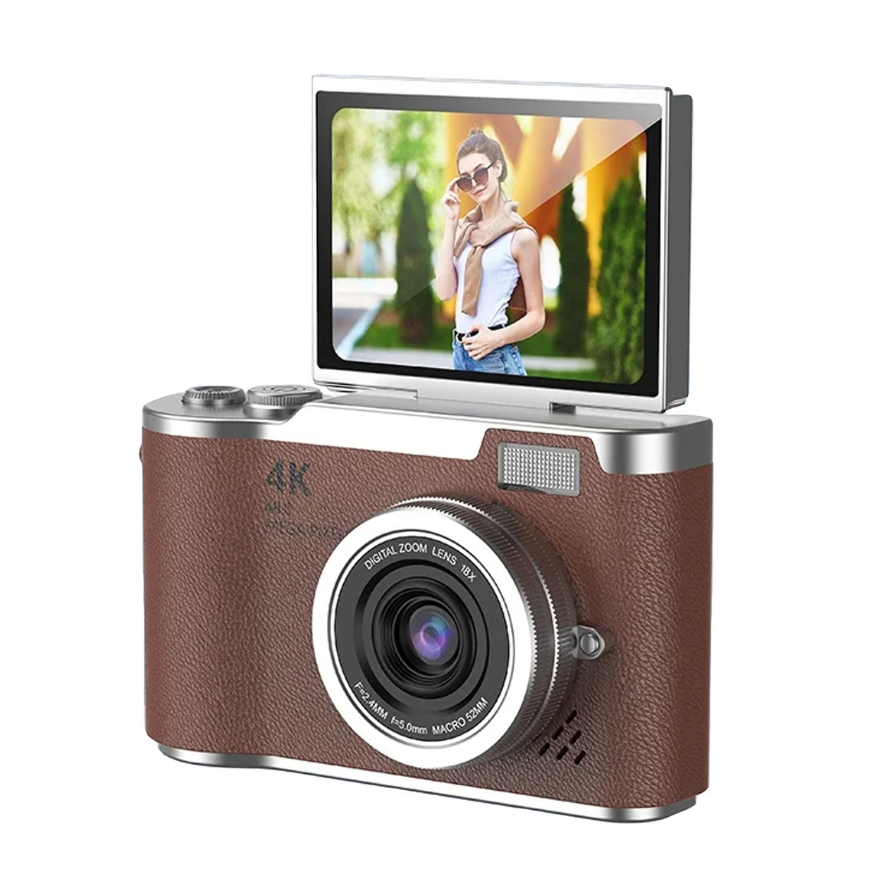 Digital Camera 4K Flip Screen Vlogging Recorder
