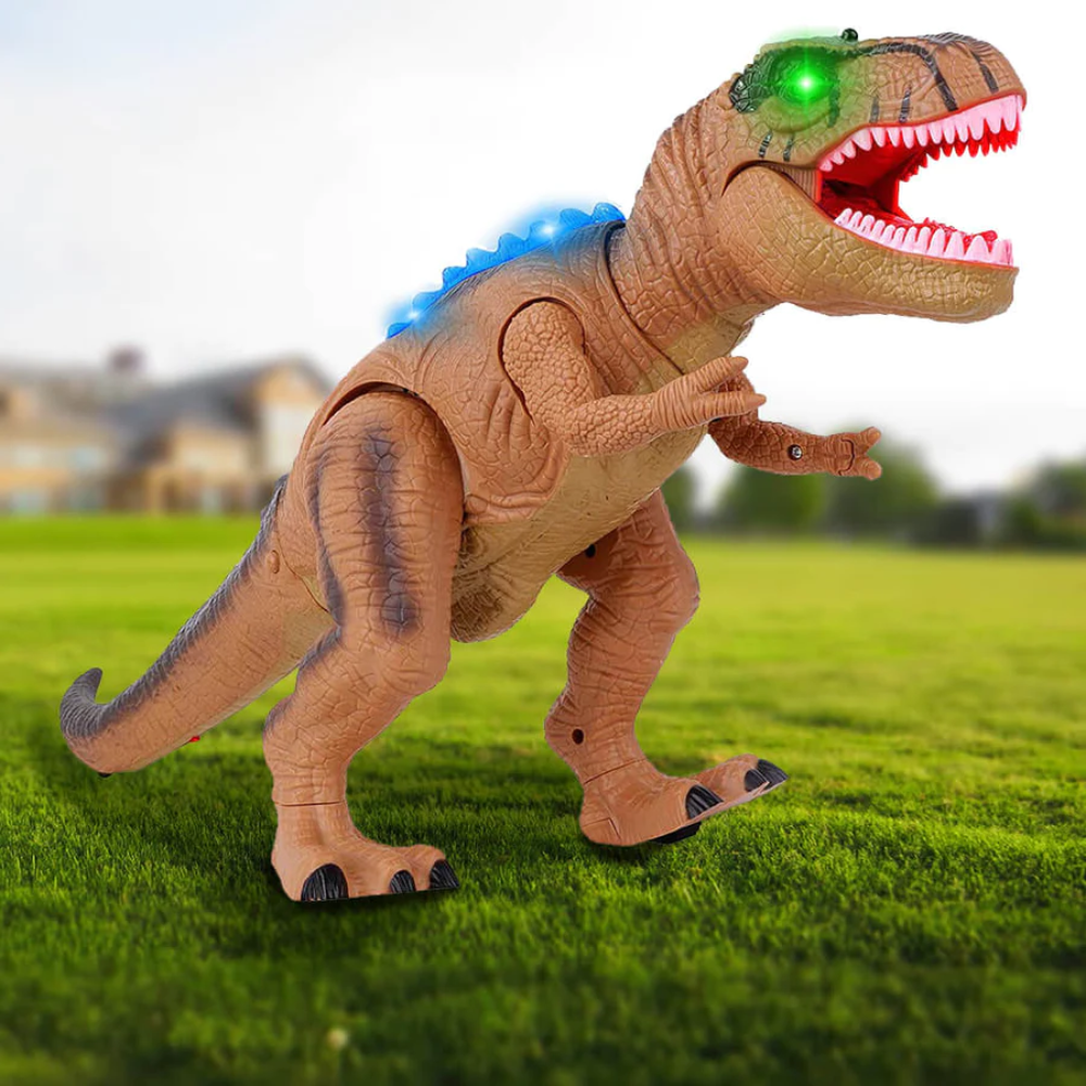 Dinosaur Toy Remote Control Light-Up Walking Roaring Figure