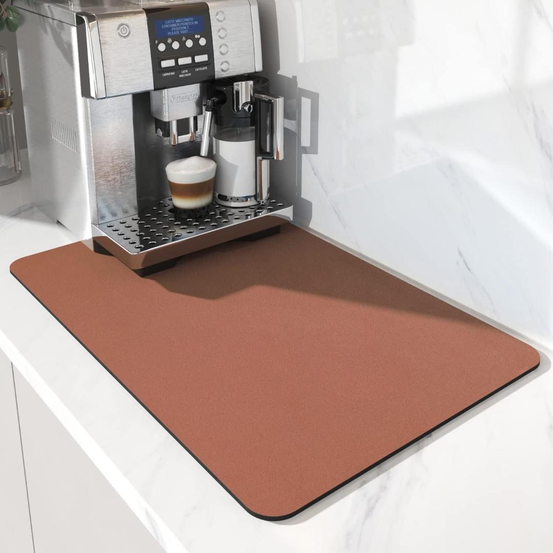 Dish Drying Mat Absorbent Coffee Bar Counter Pad