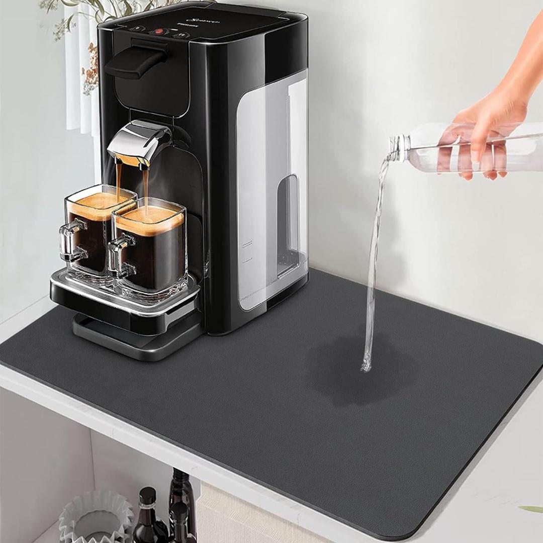 Dish Drying Mat Absorbent Coffee Bar Counter Pad