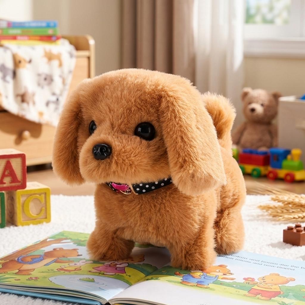 Peluches interactives chien robot réaliste pour enfants