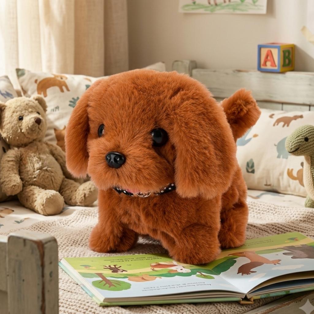Peluches interactives chien robot réaliste pour enfants
