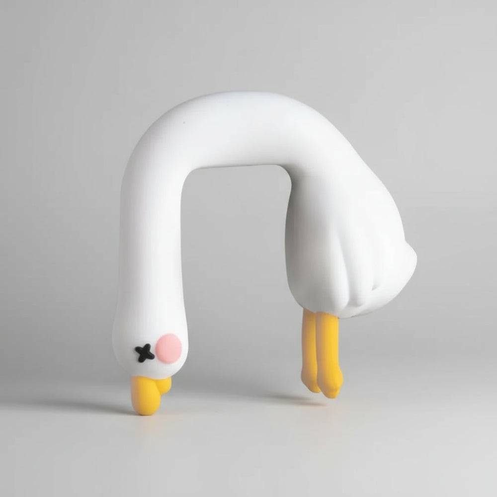 Figura de Pato Regalo Mini Adorno de Escritorio de Resina Decoración de Animal Lindo