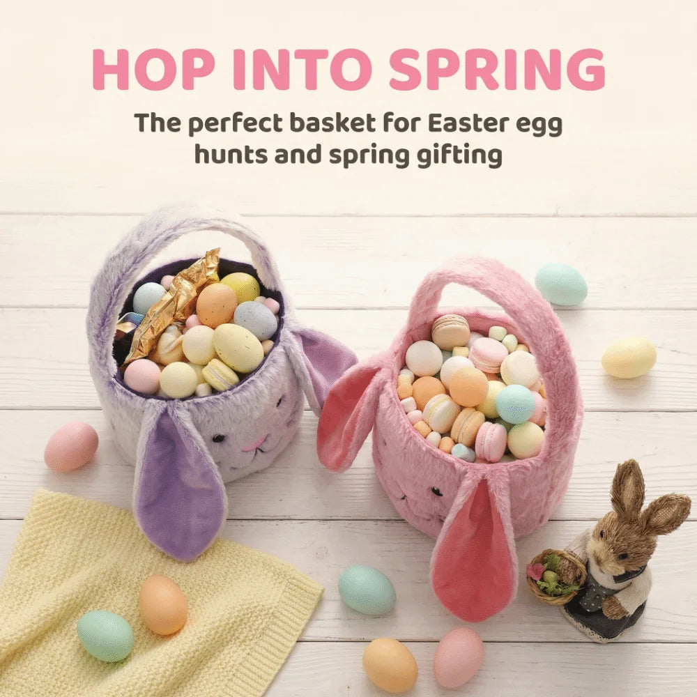 Easter Monday Basket Bunny Plush Storage Bucket 2