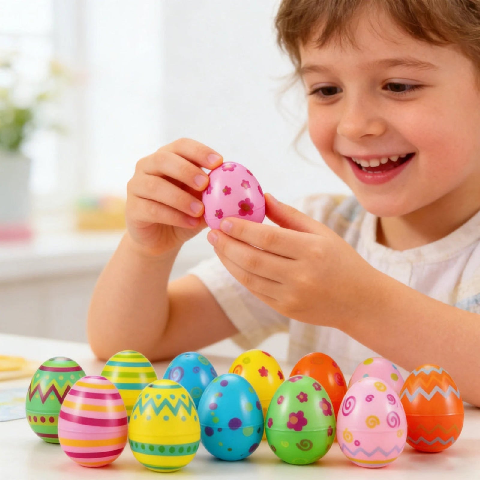 Easter Monday Decorations Plastic Fillable Eggs Gift Boxes 1