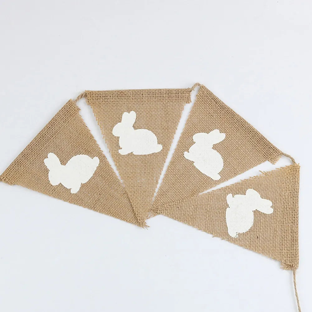 Easter Monday Decorations Rabbit Banner Bunting Garland 1