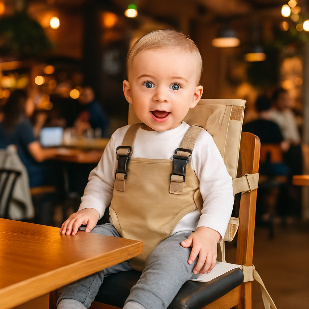 Adjustable Baby Booster Seat Safety Harness Dining Chair