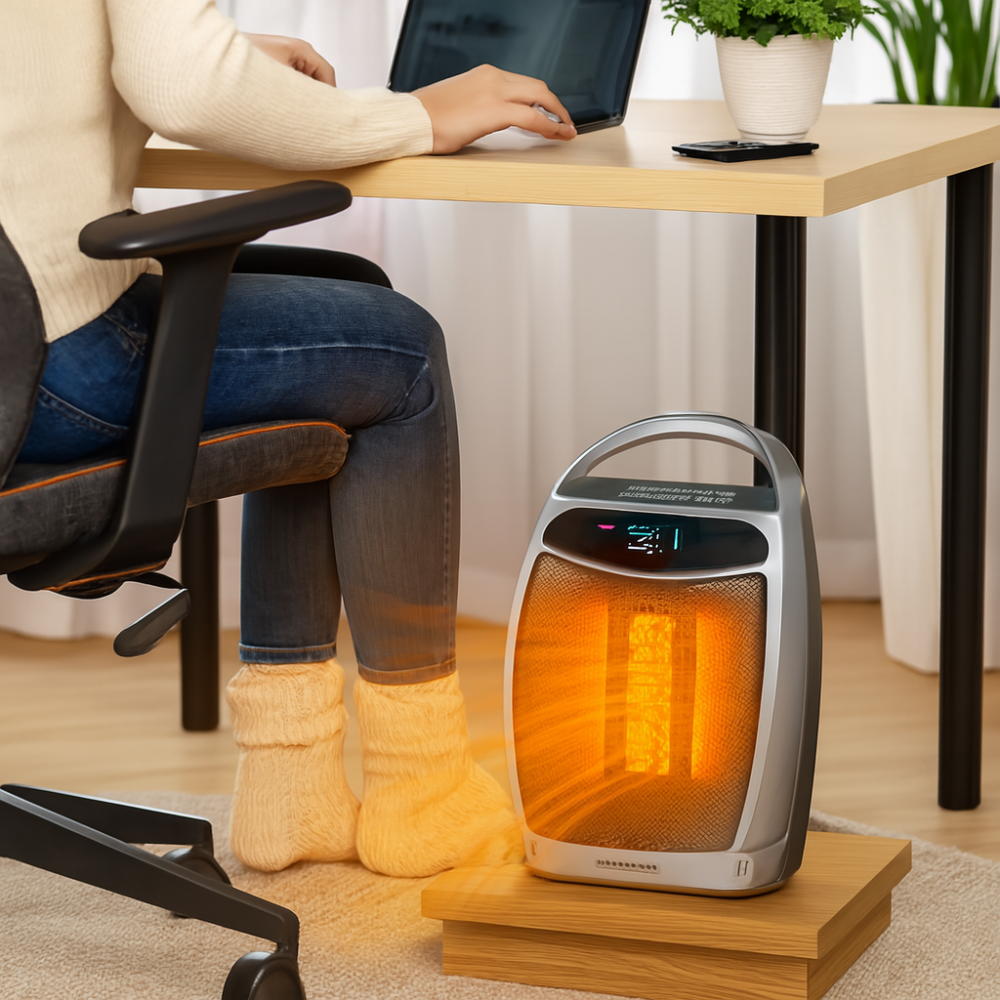 Electric Space Heater Portable Ceramic Indoor Heater Remote Control