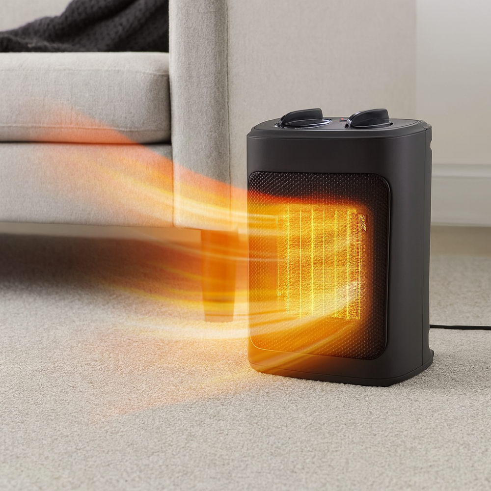 Electric Space Heater Portable Ceramic Fast Heating Energy Efficient